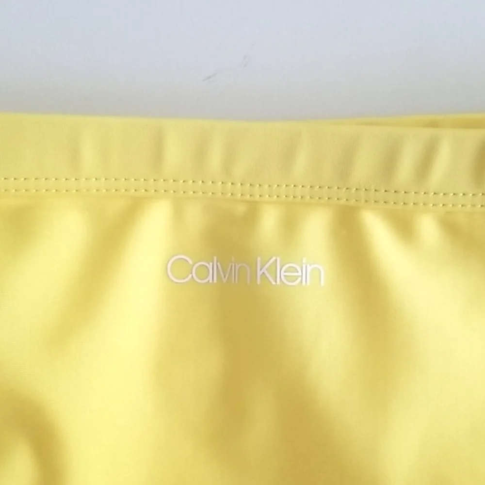 Calvin Klein Girls Swimsuit 2 Piece Bikini Yellow Size 8 - 10
